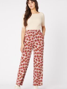 Princess Highway Pink Strawberry Print Joggers, AUS10/US6